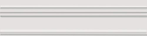Бордюр Багет Альвао Белый Матовый 20х5