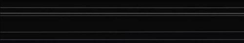 Бордюр Багет Синтра Черный Матовый Обрезной 40х7,3