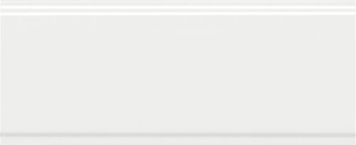 Бордюр Флориан белый матовый обрезной 12x30
